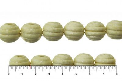 0309-Бусины деревянные "ОмТекс", 16 мм, упак.50+/-3шт, цв.035-белый - купить в Кургане. Цена: 62.22 руб.