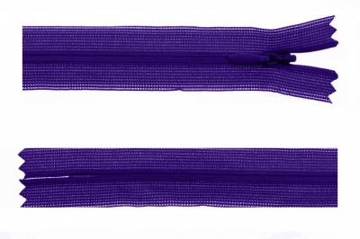 Молния потайная Т3 866, 20 см, капрон, цвет фиолетовый - купить в Кургане. Цена: 5.27 руб.