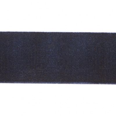 Лента бархатная нейлон, шир.25 мм, (упак. 45,7м), цв.180-т.синий - купить в Кургане. Цена: 800.84 руб.