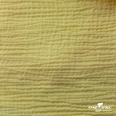 Ткань Муслин, 100% хлопок, 125 гр/м2, шир. 135 см (12-0824) цв.лимон нюд - купить в Кургане. Цена 337.25 руб.