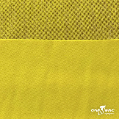 Трикотажное полотно голограмма, шир.140 см, #602 -жёлтый/жёлтый - купить в Кургане. Цена 385.88 руб.