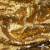 Трикотажное полотно, Сетка с пайетками,188 гр/м2, шир.140 см, цв.-тем.золото (#51) - купить в Кургане. Цена 505.15 руб.