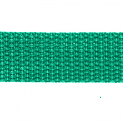 Стропа текстильная, шир. 25 мм (в нам. 50+/-1 ярд), цвет яр.зелёный - купить в Кургане. Цена: 397.52 руб.