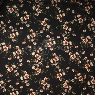 Плательная ткань "Фламенко" 3.1, 80 гр/м2, шир.150 см, принт растительный - купить в Кургане. Цена 239.03 руб.