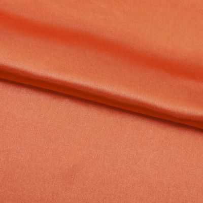 Поли креп-сатин 18-1445, 120 гр/м2, шир.150см, цвет оранжевый - купить в Кургане. Цена 157.15 руб.