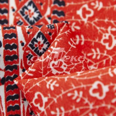 Плательная ткань "Фламенко" 24.1, 80 гр/м2, шир.150 см, принт этнический - купить в Кургане. Цена 241.49 руб.