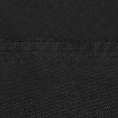 Костюмная ткань с вискозой "Рошель", 250 гр/м2, шир.150см, цвет чёрный - купить в Кургане. Цена 438.12 руб.