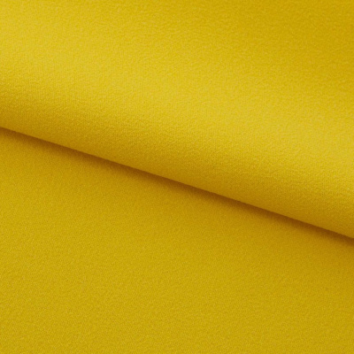 Креп стрейч Амузен 14-0756, 85 гр/м2, шир.150см, цвет жёлтый - купить в Кургане. Цена 194.07 руб.