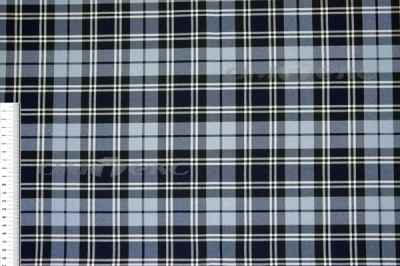 Ткань костюмная клетка Т7274 2004, 220 гр/м2, шир.150см, цвет т.синий/гол/бел - купить в Кургане. Цена 