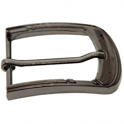 Пряжка металлическая для мужского ремня SC035#3 (шир.ремня 40 мм), цв.-тем.никель - купить в Кургане. Цена: 43.93 руб.