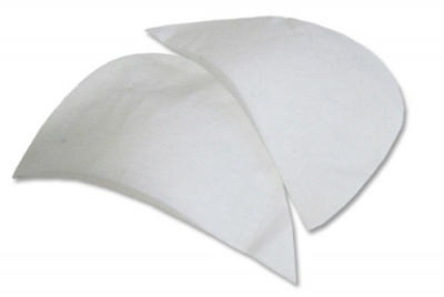 Плечевые накладки И-8 НЦ, составные, цвет белый - купить в Кургане. Цена: 47.27 руб.