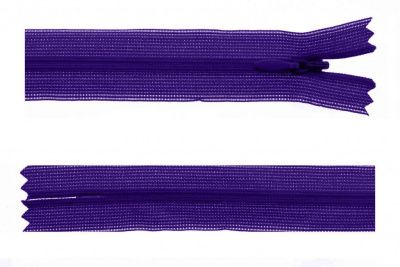 Молния потайная Т3 866, 50 см, капрон, цвет фиолетовый - купить в Кургане. Цена: 8.62 руб.