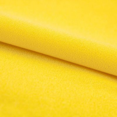 Креп стрейч Амузен 12-0752, 85 гр/м2, шир.150см, цвет жёлтый - купить в Кургане. Цена 194.07 руб.