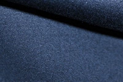 Ткань костюмная 8874/3, цвет темно-синий, 100% полиэфир - купить в Кургане. Цена 433.60 руб.