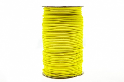 0370-1301-Шнур эластичный 3 мм, (уп.100+/-1м), цв.110 - желтый - купить в Кургане. Цена: 459.62 руб.