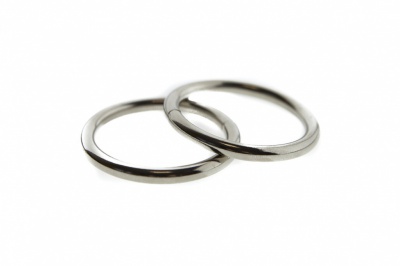 Кольцо металлическое d-32 мм, цв.-никель - купить в Кургане. Цена: 3.54 руб.