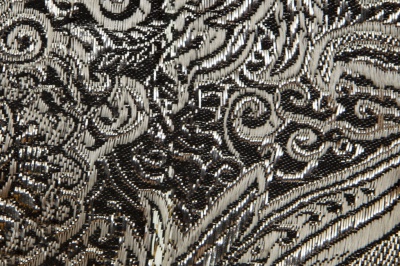 Ткань костюмная жаккард №11, 140 гр/м2, шир.150см, цвет тем.серебро - купить в Кургане. Цена 383.29 руб.