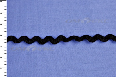 Тесьма плетеная "Вьюнчик"/черный - купить в Кургане. Цена: 48.11 руб.