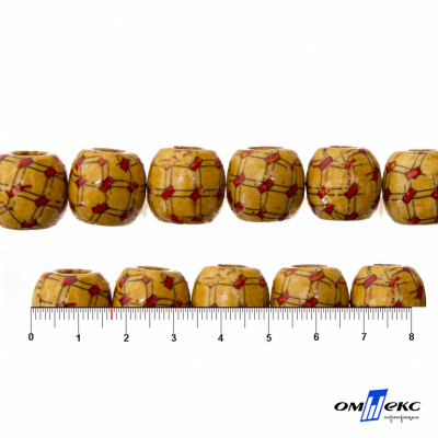 0189-Бусины деревянные "ОмТекс", 17 мм, упак.50+/-3шт - купить в Кургане. Цена: 83.66 руб.