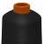 Нитки текстурированные кручёные, намот. 15 000 м, цвет чёрный - купить в Кургане. Цена: 237.24 руб.