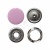 Кнопка рубашечная (закрытая) 9,5мм - эмаль, цв.003 - розовый - купить в Кургане. Цена: 5.74 руб.