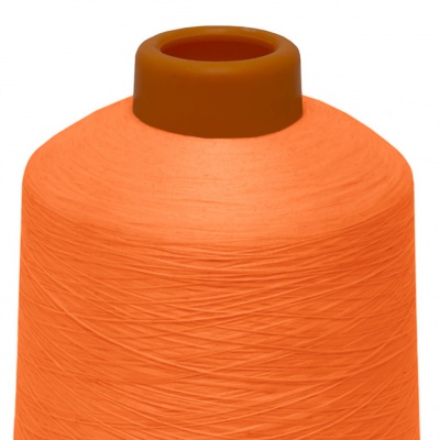 Нитки текстурированные некручёные 457, намот. 15 000 м, цвет оранжевый - купить в Кургане. Цена: 204.10 руб.