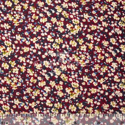Плательная ткань "Софи" 5.1, 75 гр/м2, шир.150 см, принт растительный - купить в Кургане. Цена 243.96 руб.