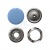 Кнопка рубашечная (закрытая) 9,5мм - эмаль, цв.182 - св.голубой - купить в Кургане. Цена: 5.74 руб.