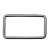 Рамка металлическая прямоугольная, 40 х 15 мм- тём.никель - купить в Кургане. Цена: 4.60 руб.