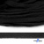 Шнур плетеный d-8 мм плоский, 70% хлопок 30% полиэстер, уп.85+/-1 м, цв.- чёрный - купить в Кургане. Цена: 735 руб.