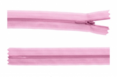 Молния потайная Т3 513, 60 см, капрон, цвет св.розовый - купить в Кургане. Цена: 10.13 руб.