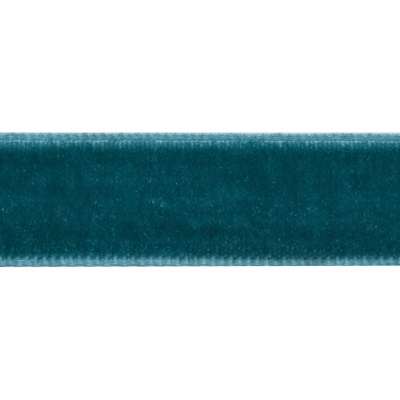 Лента бархатная нейлон, шир.12 мм, (упак. 45,7м), цв.65-изумруд - купить в Кургане. Цена: 392 руб.