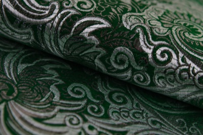 Ткань костюмная жаккард, 135 гр/м2, шир.150см, цвет зелёный№4 - купить в Кургане. Цена 441.94 руб.