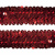 Тесьма с пайетками 3, шир. 30 мм/уп. 25+/-1 м, цвет красный - купить в Кургане. Цена: 1 087.39 руб.