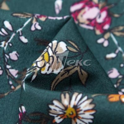 Плательная ткань "Фламенко" 6.1, 80 гр/м2, шир.150 см, принт растительный - купить в Кургане. Цена 241.49 руб.