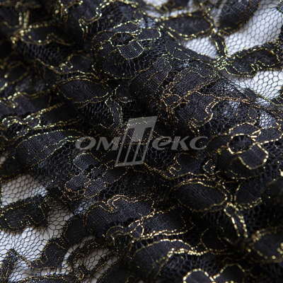 Кружевное полотно XD LACE 1-4, 80 гр/м2, шир.150см, цвет чёрный - купить в Кургане. Цена 245.94 руб.