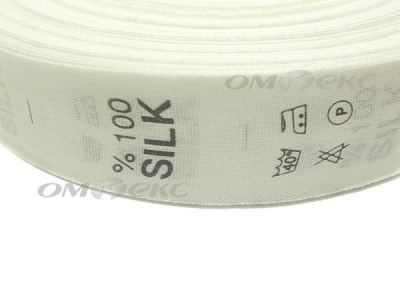 Состав и уход за тк.100% Silk (1000 шт) - купить в Кургане. Цена: 520.46 руб.