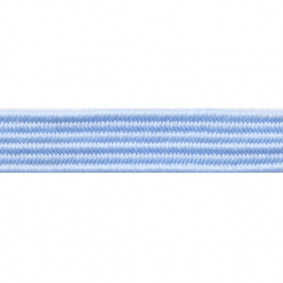Резиновые нити с текстильным покрытием, шир. 6 мм ( упак.30 м/уп), цв.- 108-голубой - купить в Кургане. Цена: 155.22 руб.