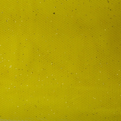 Сетка Глиттер, 24 г/м2, шир.145 см., желтый - купить в Кургане. Цена 117.24 руб.
